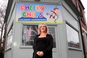 Jody Brayshaw is the owner of Cheeky Chops children's hair salon in Meanwood (Photo by Simon Hulme/National World)