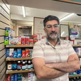 Mohammed Naseem, who owns Naseem's Chemists, said that new car parking charges would have a detrimental effect on Rothwell town centre. Photo: National World.
