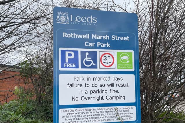 Leeds City Council has proposed the introduction of parking charges at the car park on Marsh Street, Rothwell. Photo: National World.