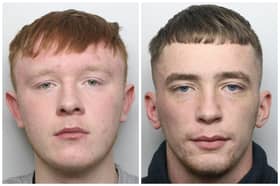 Durcan (left) and Hawkins were both jailed after smashing into a learner driver on a lesson. (pics by WYP)