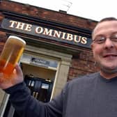 Cheers! Former Leeds RL star Garry Schofield at his new pub The Omnibus in September 2003.