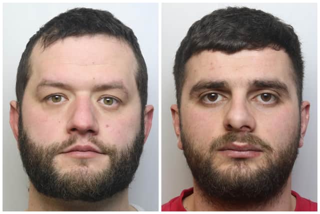 Kurdari (left) and Boci were jailed for their part in the cannabis operation. (pics by WYP)