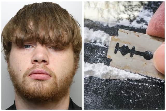 James Maloney was found to be holding £5,000 worth of cocaine when police pulled over a car he was in. (pics by WYP / National World)