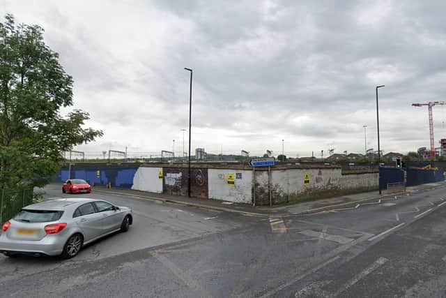 A man riding a motorbike was taken to hospital on Tuesday after crashing with a car on Whitehall Road. Picture by Google