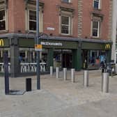 Officers were called to reports of an altercation on Briggate in Leeds city centre