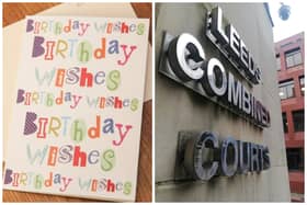 Misri delivered the birthday card to his son, but was jailed as a result. (pics SWNS / National World)