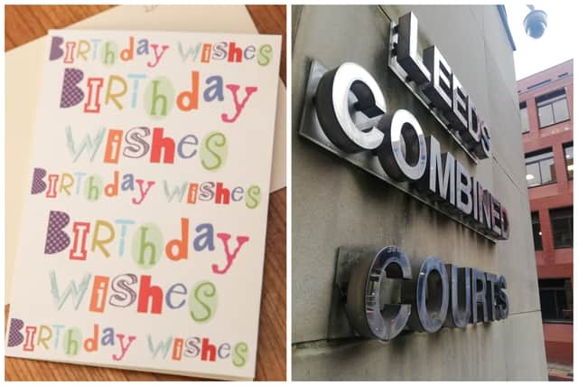 Misri delivered the birthday card to his son, but was jailed as a result. (pics SWNS / National World)