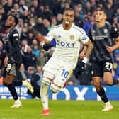 Leeds United's Crysencio Summerville celebrates scoring their side's third goal of the game during the Sky Bet Championship match against Rotherham United at Elland Road. Danny Lawson/PA Wire
