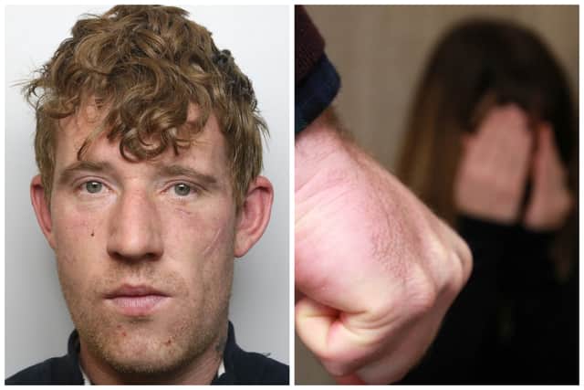 Donaldson was jailed after a turbulent seven-month relationship in which he would frequently attack his partner. (pics by WYP / National World)