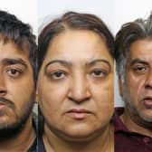 From left, Asgar Sheikh, 31, and his parents Shabnam Sheikh, 52, and Khalid Sheikh, 55, were jailed for seven years and nine months after Asgar Sheikh's wife, Ambreen Fatima Sheikh, was forced to take medication and doused with a corrosive substance. Photo: West Yorkshire Police.