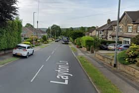 Firefighters responded to a two car crash on Layton Lane, Rawdon. Picture: Google