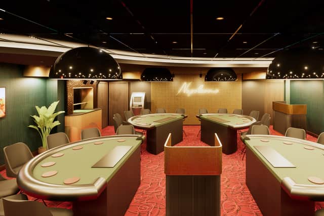 Inside the new-look casino and restaurant.