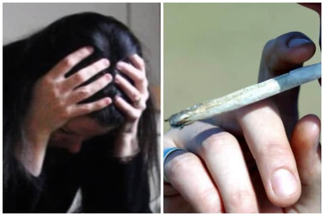 Moco turned violent and would smash up his mum's home when she refused to give him cash for cannabis. (pics by PA)