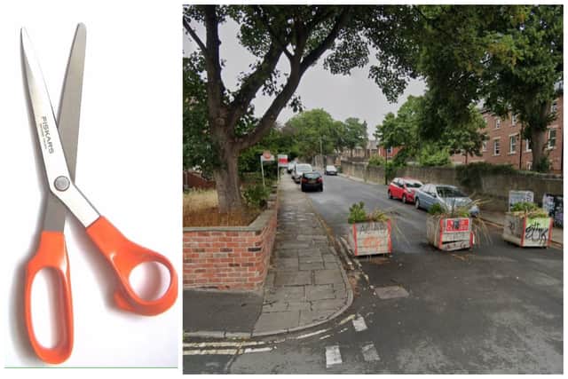 Dooley attacked the man with scissors in his own home on Chapel Lane, Headingley. (library pics by National World / Google Maps)