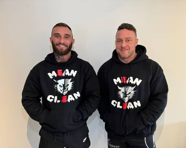 Personal trainer Jody Hopwood-Fox, right, and his client Marcus Pereira, left, have launched a community for other recovering addicts 