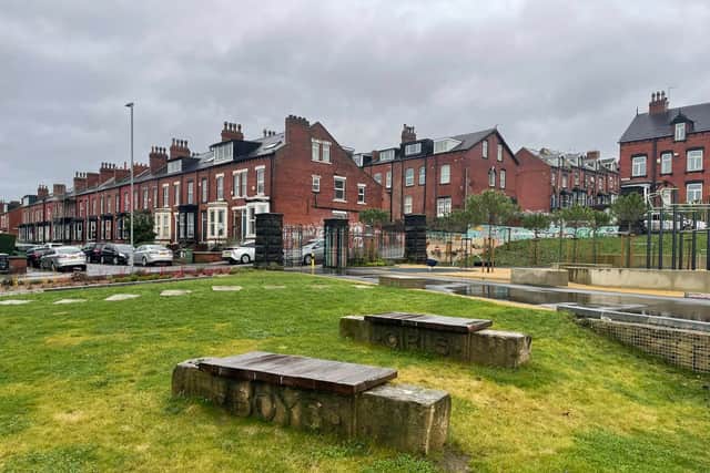 Some features remain from the site’s school days, including benches where the children used to sit. Photo: Leeds City Council.