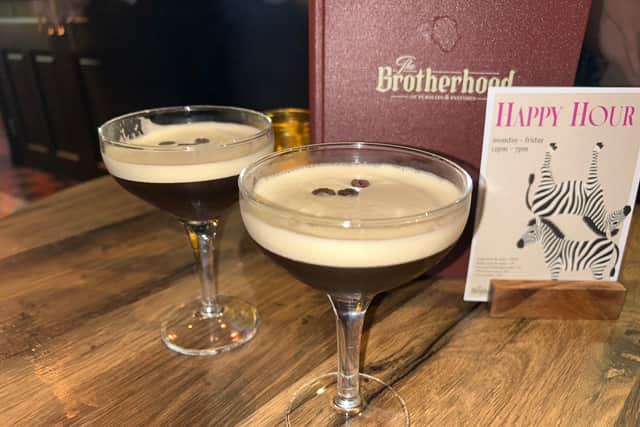 Cocktails are the stars of the new menu - and our reviewer loved the creamy espresso martinis (Photo by National World)