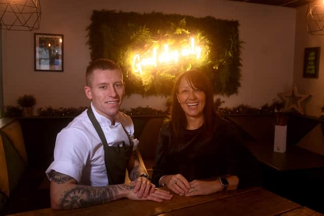Dale pictured with Samantha McConnell, who opened Cafe Deli Margaux with her husband James in 2021 (Photo by Simon Hulme/National World)