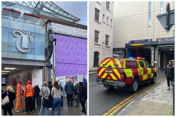 Trinity shopping centre was evacuated earlier this morning. PIctures: NW