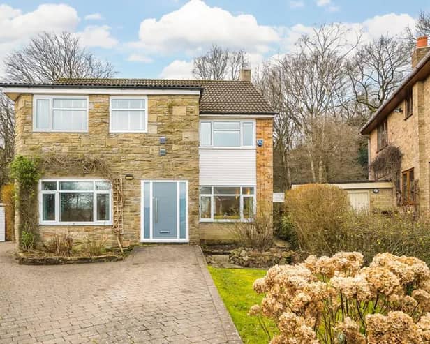 An extended family home on a large corner plot in Horsforth is up for sale.