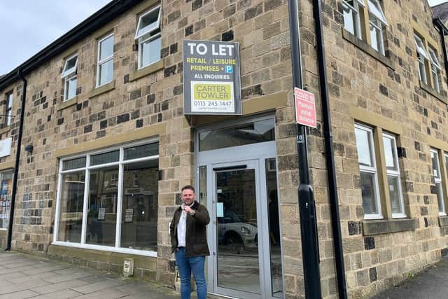 Marco Greco outside the new restaurant space on Town Street in Horsforth. Photo: Pranzo