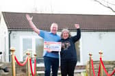 Leeds couple Meg Carr, 69, and her husband Andy, 53, have just scooped £12k a month for a year in the People's Postcode Lottery (Photo by People's Postcode Lottery)