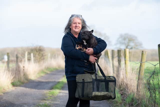 Meg retired as a radiographer with the NHS after 43 years – only to find a new career shuttling dogs across the globe (Photo by People's Postcode Lottery)
