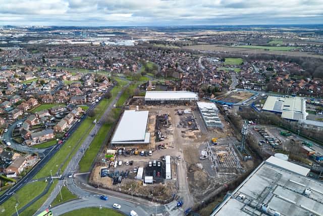 The retail park will host a large Aldi and B&M. Picture by Savills