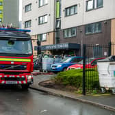 The dramatic blaze at Oatland Towers prompted a huge emergency services response, with seven fire crews in attendance.