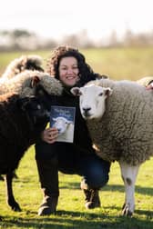 Grace Olson mainly treats people with terminal illnesses. Therapy sheep - and animals - can help people open up about their worries and fears. Photo: Submitted