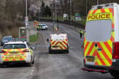 A 100m cordon was immediately put in place around the scene as emergency services. Picture: Tony Johnson