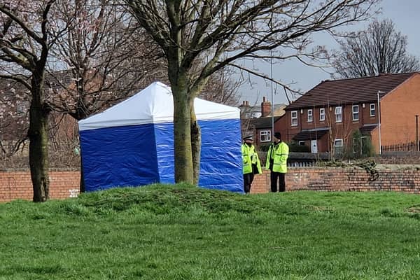 The body was found on the park by Walter Crescent in East End Park