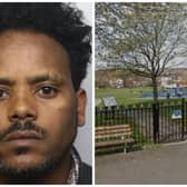 Yawhanes plied the woman with drink then dragged her into a park where he raped her. (pics by WYP / Google Maps)
