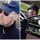 These two men are wanted by West Yorkshire Police over an arson attack in Leeds
