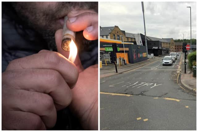 Grest was found with over £600 of crack cocaine on Burley Place, which he insisted was for a party he was attending. (National World / Google Maps)