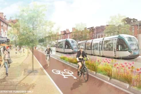 Plans for a tram system between Leeds and Bradford have been laid out.