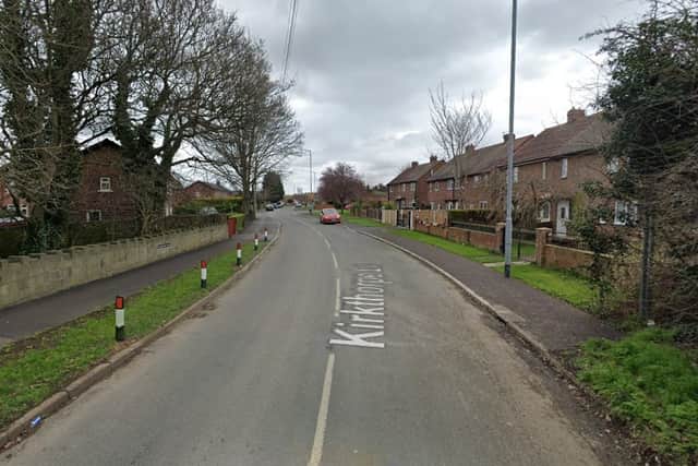 The crash happened on Kirkthorpe Lane near Wakefield. Photo: Google