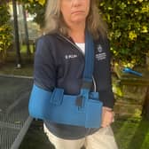 Dr Mandy Pierlejewski said that she was told by an emergency services operator that an ambulance could not be sent after she dislocated her shoulder.