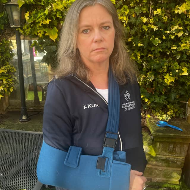 Dr Mandy Pierlejewski said she was told that an ambulance could not be sent to her house after she dislocated her shoulder.