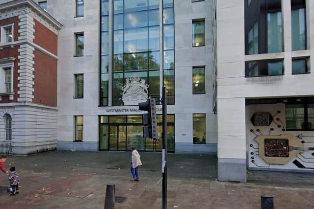 Yousef appeared at the court in London today where he pleaded guilty. (pic by Google Maps)