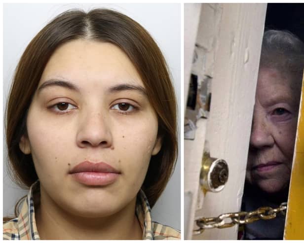 Stoica targeted the elderly people by pretending to be a cleaner and convincing them to let her into their homes. (pics by WYP / National World)