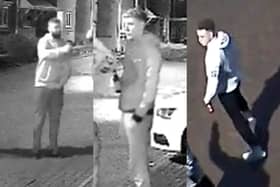 West Yorkshire Police need to identify these three people as they investigate a serious assault in Castleford (Photo by West Yorkshire Police)