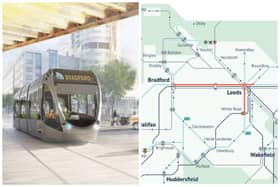The first phase of the proposed network would include two lines serving Leeds and Bradford. Pictures: WYCA