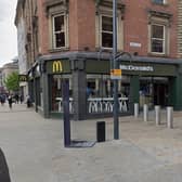 Officers were called to reports of an altercation on Briggate in Leeds city centre.