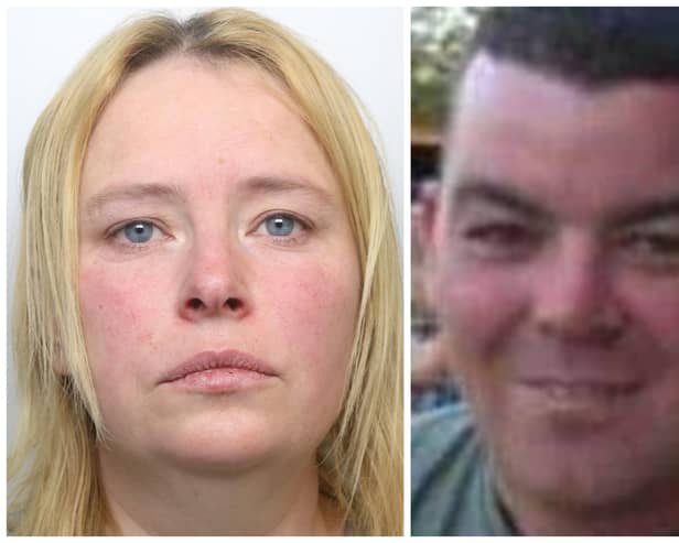 Lisa Ellwood was convicted of murdering Ryan Ellwood at their home in Wakefield. (pics by WYP)