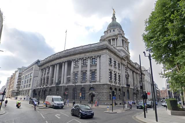 The three defendants appeared at the Old Bailey over a video link. (Google Maps)