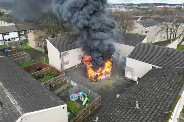 The huge fire broke out in Hunslet on Sunday (March 17). Photo: LS Drone/Scott Moss.