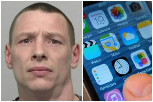 Greenall bombarded his ex partner with messages, making threats and vile comments. (pics by Northumbira Police / National World)