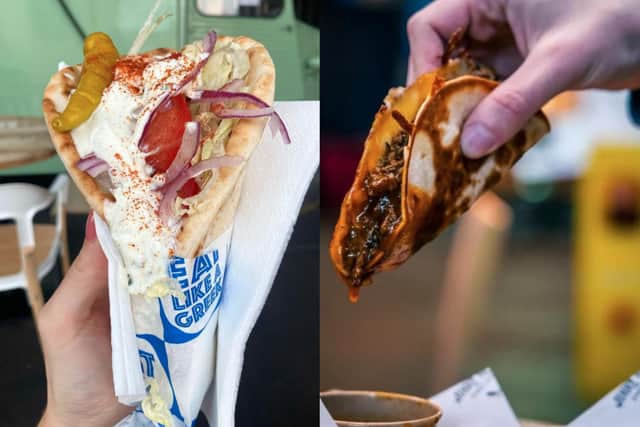 New street food vendors in Trinity Kitchen for nine weeks, including Eat a Greek and Jimmy Macks. Photo: Trinity Kitchen