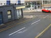 CCTV captures the moment driver crashes £100k Ferrari supercar in city centre
